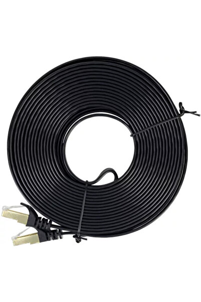 PNI Cablu de retea plat S/STP CAT7 U7100B 2 x RJ45 4 perechi de fire 32AWG cu...
