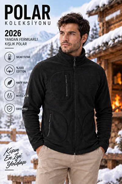 EREN STYLE Winter Fleece with Zipper Pocket