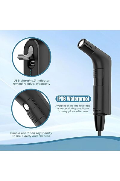 GENERAL Bentifar Portable Travel Bidet Sprayer Electric with 2.3 L Water Tank, Rechargeable Handheld Bidet K
