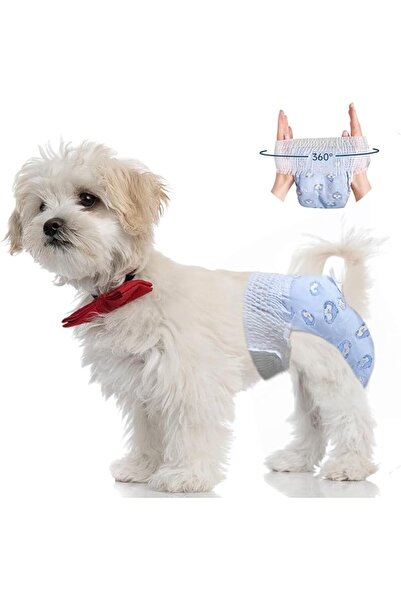 TERRIFI Dog Diapers for Female, 10 Count Size L, Disposable Stretchy Leak-Pro...