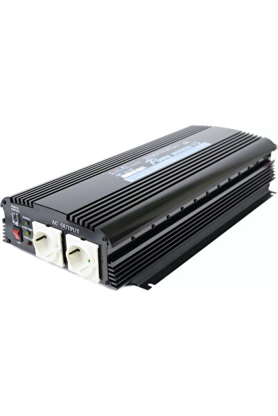 President Invertor de tensiune 1700W 12V 230V unda sinus modificata telecoman...