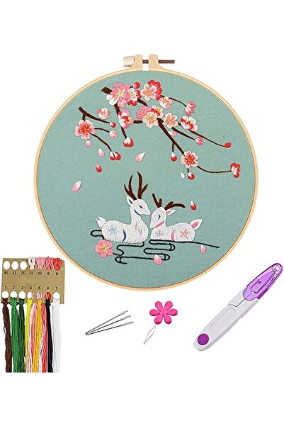 MAKINGTEC Embroidery Kits with Pattern for Beginners Starter, Full Range of S...