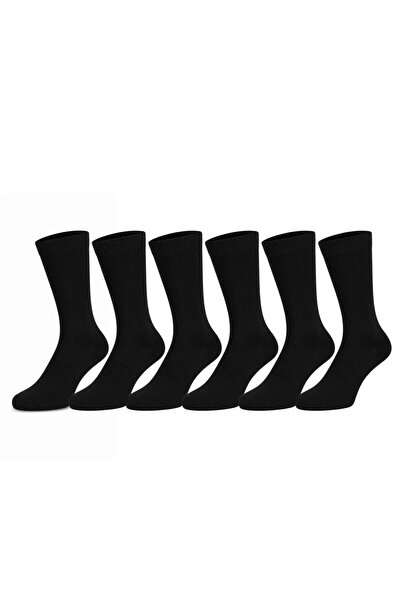 Şerife Hanım Women's Black Winter Thermal Long Socks, Pack of 6 |   Seamless ...
