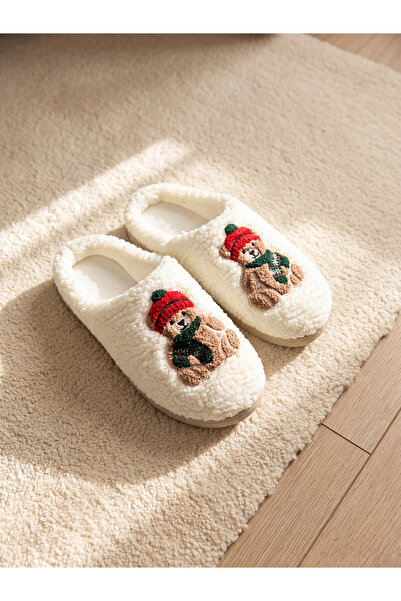 LC Waikiki Alita City Lcw Steps Ecru Women's House Slippers with a Difference