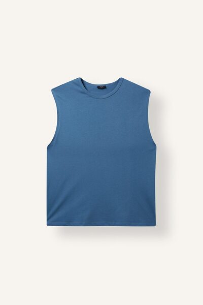 DeFacto Boxy Fit Crew Neck Cotton Basic Undershirt I6255Ax26Hs