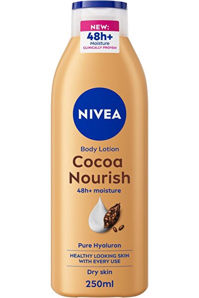 Nivea Body لوشن للبشرة الجافة، بزبدة الكاكاو وحمض الهيالورونيك النقي 100%، تر...