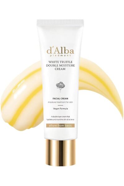D'alba Piedmont كريم الترطيب المزدوج بالكمأة البيضاء، مرطب نباتي، مغذي ومشدّد...