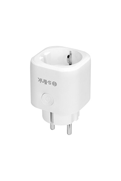 S-LINK SL-14 1 Soket Akım Korumalı Priz 16A WiFi 2.4Ghz Bluetooth TUYA Yazılım Destekli internet üze