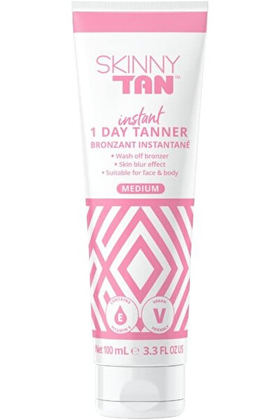 Skinny Tan كريم تسمير فوري للوجه والجسم خلال يوم واحد - برونزر يغسل بعد الاست...