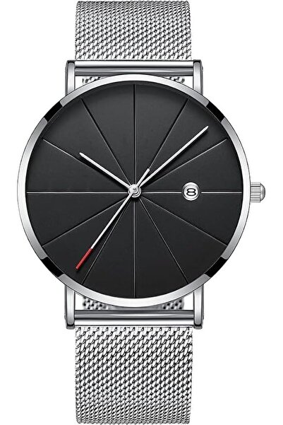 GENERAL Bolivia Men's Watch with Black Dial and Silver Analog Bracelet Ref. 6...