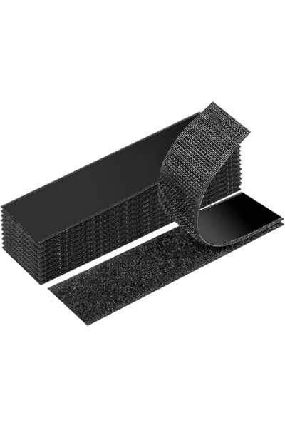 Generic 48 Pcs Self-Adhesive Hook and Loop Fastener Strips, 24 Matched Pairs,...