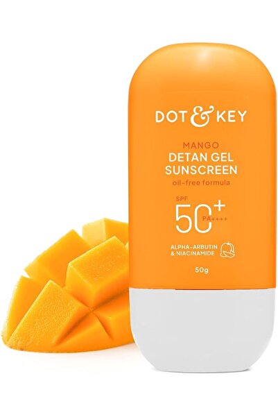 Dot KEY DOT & KEY Key Mango Detan Gel Sunscreen Spf 50+ Pa+++ 50G | Oil-Free,...