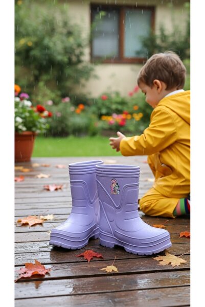 Moda fiesta Children's Rain Boots Waterproof Colorful Patterned Boots