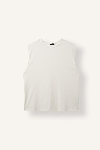 DeFacto Boxy Fit Crew Neck Cotton Basic Undershirt I6255Ax26Hs