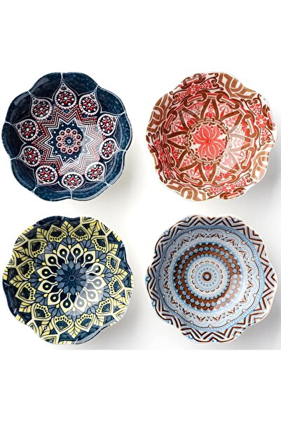 ASKIND 4Pcs Ceramic Side Dishes, Dipping Soy Sauce Bowl Set, 2.5 oz Small Dip...