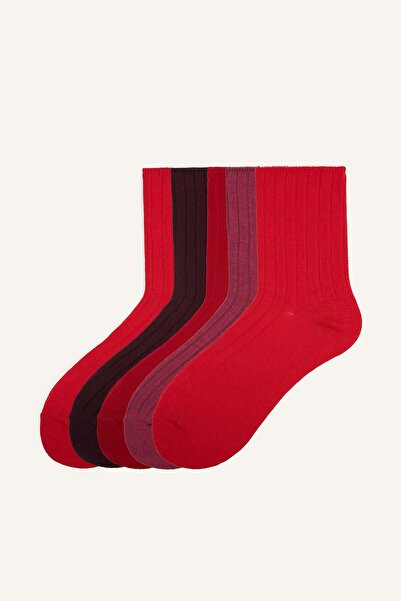 DeFacto 5-Pack Cotton Long Socks for Girls I5734A8Ns