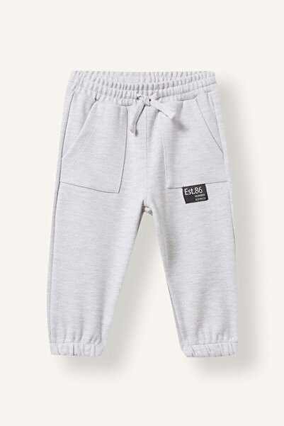 DeFacto Jogger Fit Patch Pocket Label Detailed Sweatpants for Baby Boy I0659A...