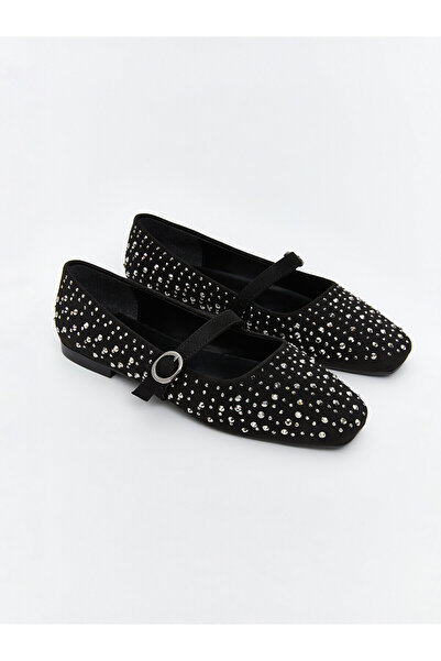 LC Waikiki Alita City Lcw Steps Black Women's Ballet Flats with a Difference