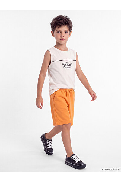 LC Waikiki Two Mt Shop Quality Lcw Kids Orange 2 Thread Flat Standard & Regul...