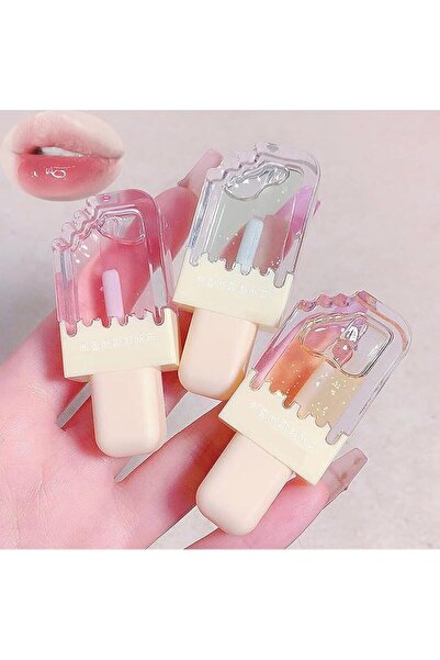 Khazna 3 Pcs Clear Cute Lip Gloss Set, Fruit Flavored Lip Oil Set, Long Lasti...