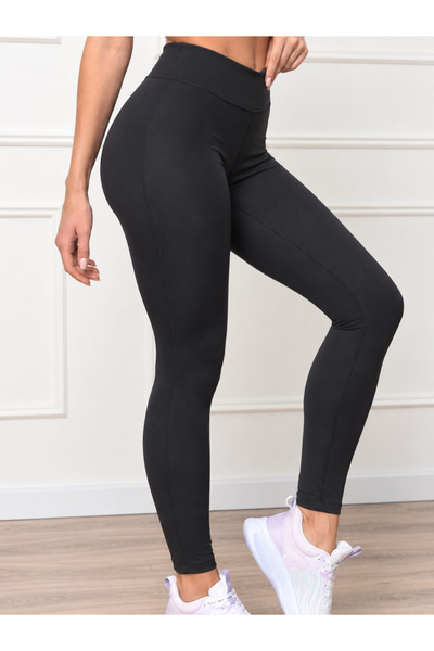 De Bijoura Women's High-Waisted Tight-Fitting Stretchy Leggings for a Slimming Look