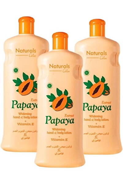 NATURALSHOP لوشن تبييض طبيعي للجسم واليدين بالبابايا وفيتامين E، 600 مل، عبوة...