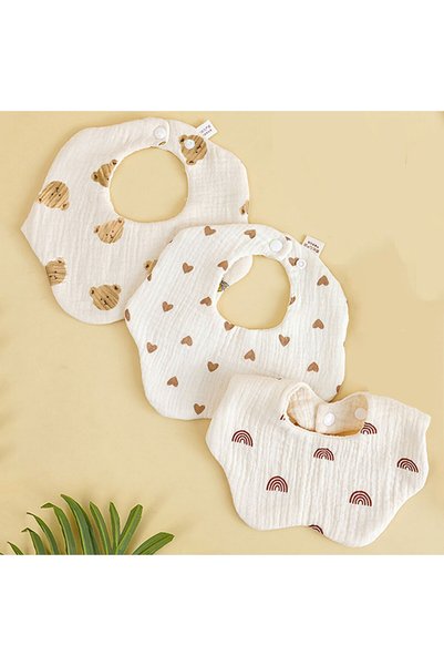 Choice 3PCS Rainbow Bear He 3 Pieces of A-class Pure Cotton Gauze Breathable ...