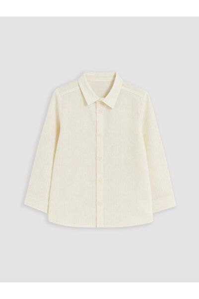 LC Waikiki Two Mt Shop Quality Beige Striped Boys' Shirt