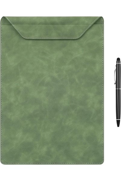 TERRIFI Magnetic Clipboard Folder with Pen Holder and Document Pocket, PU Lea...