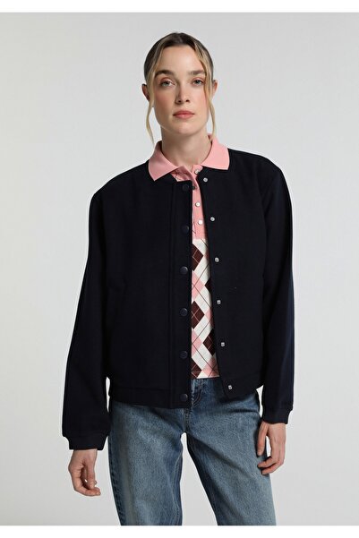 Colin's Regular Fit Çıtçıtlı Astarsız Kadın Lacivert Ceket