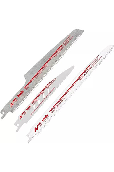 Einhell Set 3 panze pentru fierastrau sabie KWB pentru lemn si metal lungime ...