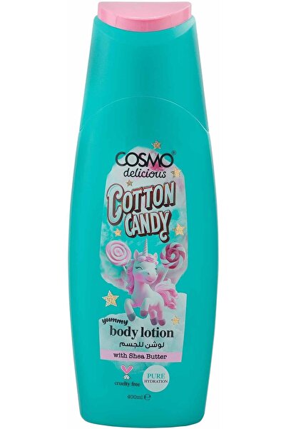CD Cosmo Designs كوزمو ديليشس لوشن للجسم بزبدة الشيا بنكهة غزل البنات 400 مل،...