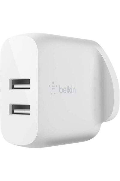 Belkin Limited شاحن حائط بيلكن بوست تشارج ثنائي المنافذ USB-A بقوة 24 واط (لأ...