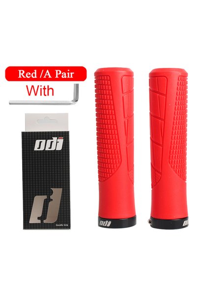 Choice ODI-1 Red ODI Grip Silicone Bike Grips Ergonomic Mountain Bike Handleb...
