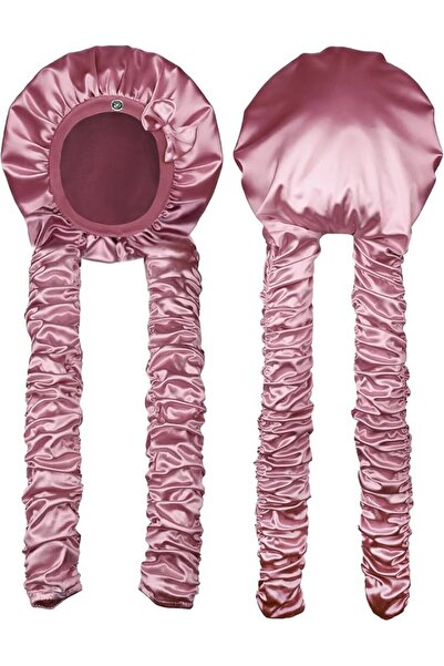 TERRIFI Heatless Hair Curler Satin Bonnet for Overnight Styling and Sleep, Lo...