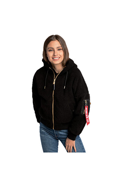Alpha Industries Γυναικείο Μπουφάν MA-1 OS με Κουκούλα Teddy L