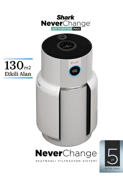 Shark 5 Yıl Filtre Değişimi Gerektirmeyen 130m² Villa ve Dubleks Evler için %99.9 Virüs ve Bakteri