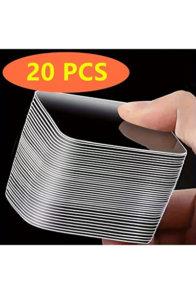 Choice 20pc Heavy Duty Double Sided Adhesive Patches Nano Tape, Transparent S...