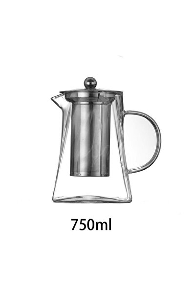 Choice 700ml FOME Borosilicate Glass Tea Kettle With Removable Stainless Stee...