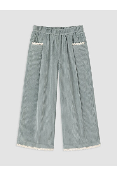 LC Waikiki Nevavm with a Difference of Opinion Lcw Kids Green Velvet Straight...