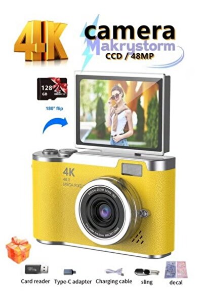 YILUX كاميرا رقمية محمولة بدقة 48 ميجابكسل مع تقنية CCD وتكبير رقمي 4K للطلاب...