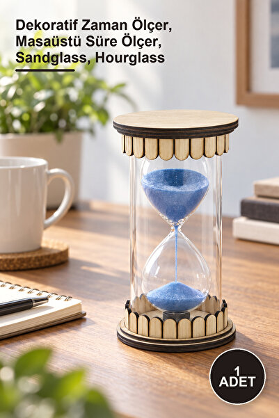 Yenilig 1 Piece Wooden Hourglass Alk2500 – Decorative Time Meter, Desktop Tim...