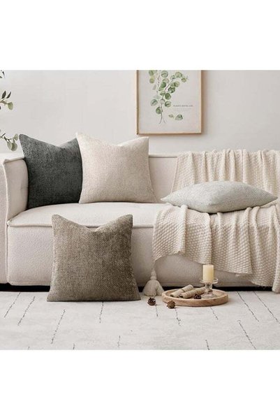 Arabest Pillow Covers Set of 4, Cushion Cover，Neutral Soft Decorative Throw Pillow Covers
