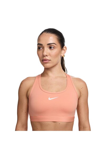 Nike Γυναικείο Αθλητικό Σουτιέν Swoosh Μεσαίας Υποστήριξης με Ενίσχυση, Μέγεθ...