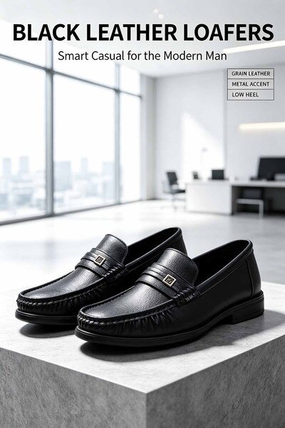 NajdEva Shop Modern Smart Casual Moccasin Style Shoes - Flexible Sole Design