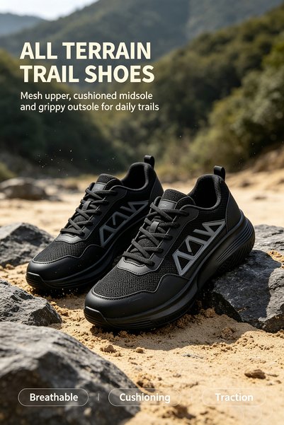 NajdEva Shop Men's Lightweight Mesh Walking Shoes with 5cm Cushioning