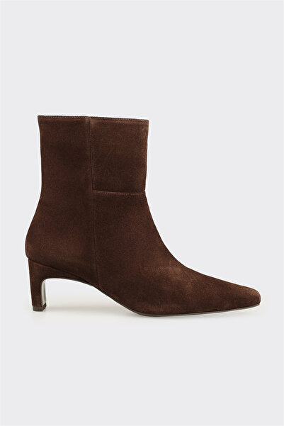 Elle Shoes Kahve Deri Kadın Klasik Bot