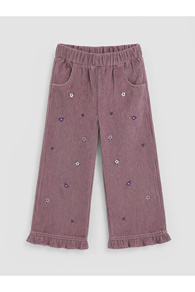 LC Waikiki Two Mt Shop Quality Lcw Kids Lilac Velvet Embroidered Standard & R...