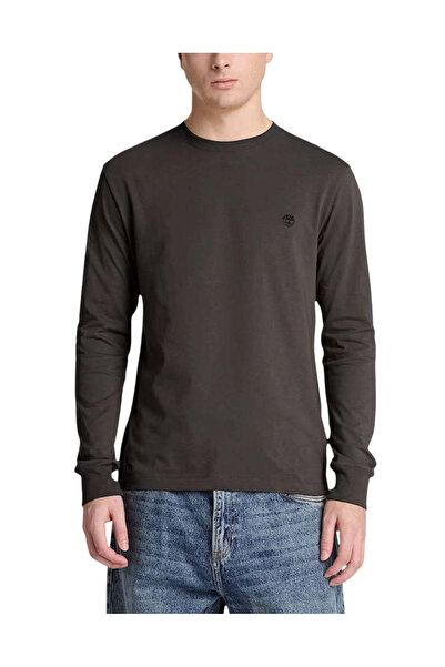Timberland Ανδρικό Dunstan River Μακρυμάνικο T-shirt Μαύρο TBC0YHBT-CN1