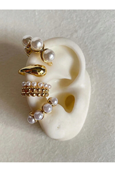 Choice AYA6621801HB 4pcs Exaggerated Fashion Vintage Coin Pearl Waterdrop Wid...